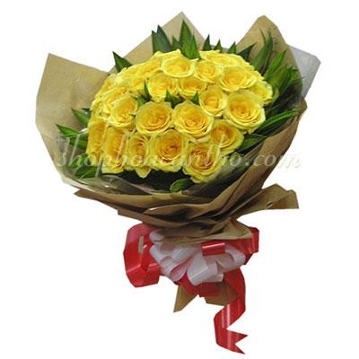 Hoa mừng sinh nhật - Hồng vàng